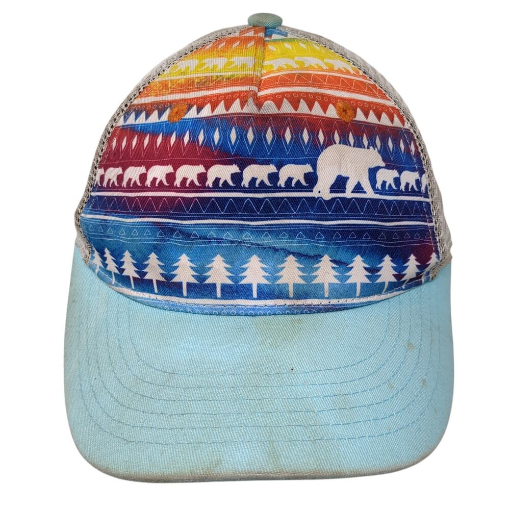 Cirque Mountain Snapback Trucker Cap Multicolor One Size Adjustable Mesh Back